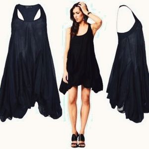 All Saints Vika Lolita Racer Back Dress black